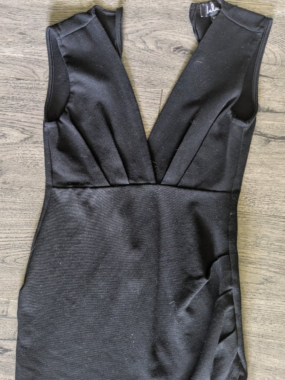 Black mini dress